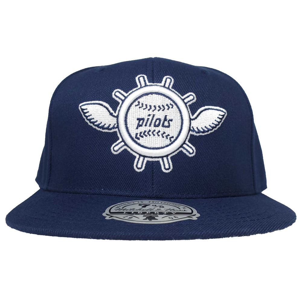 Seattle Pilots Mitchell & Ness MLB Fitted 7 3/8 Liberty Fit Hat Cap Navy NWT